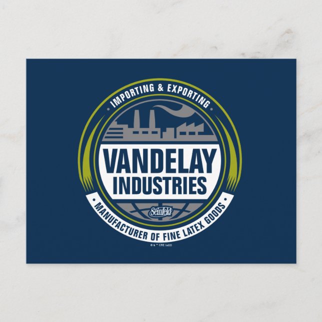 Postal Seinfeld | Logotipo de las industrias de vanretard (Anverso)