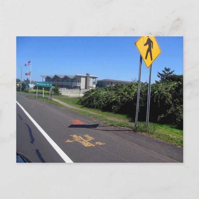 Postal Seis millas a Montauk (Anverso)