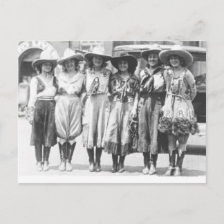 Postal Seis vaqueras en Cheyenne Frontier Days.