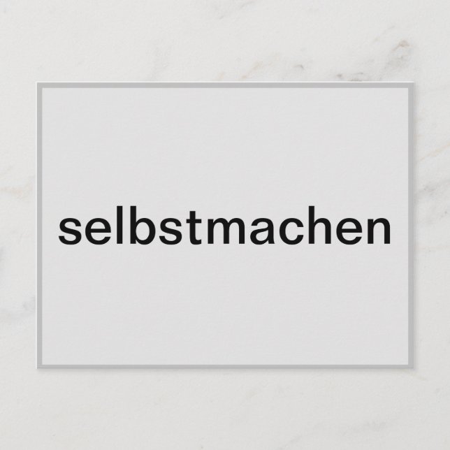 Postal selber gestalten (Anverso)
