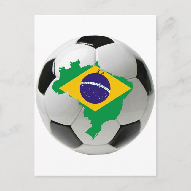 Postal Selección de Brasil (Anverso)