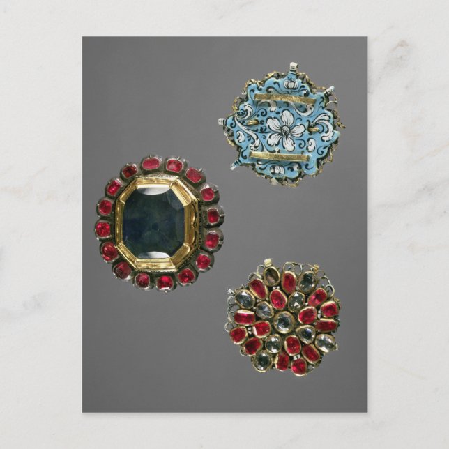 Postal Selección de broches de vestuario (Anverso)