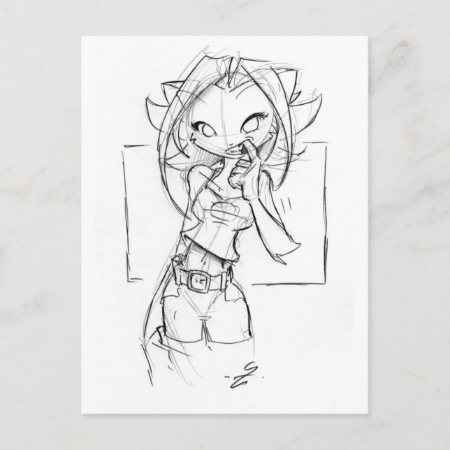 Postal Selección de dientes de Kat (Anverso)