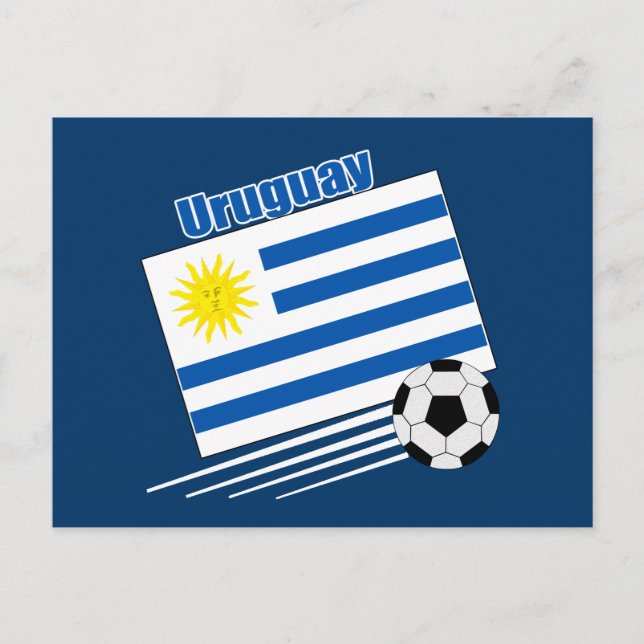 Postal Selección de Fútbol de Uruguay (Anverso)