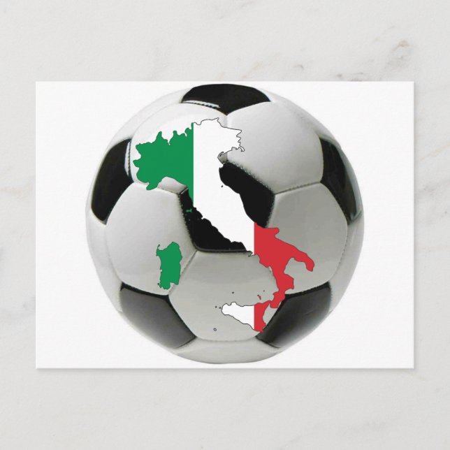 Postal Selección de Italia (Anverso)
