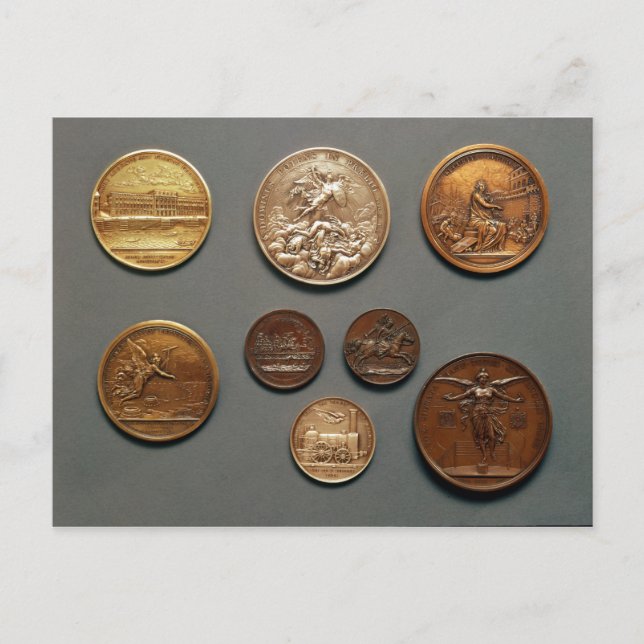 Postal Selección de medallas (Anverso)