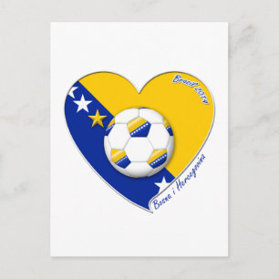 Postal Selección Nacional de Fútbol de Bosnia. Fútbol "BO