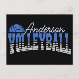 Postal Selector de voleibol personalizado ADD NAME Team C