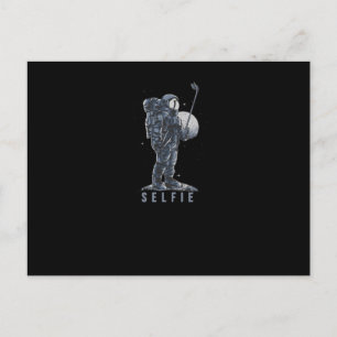 Postal Selfie en la luna