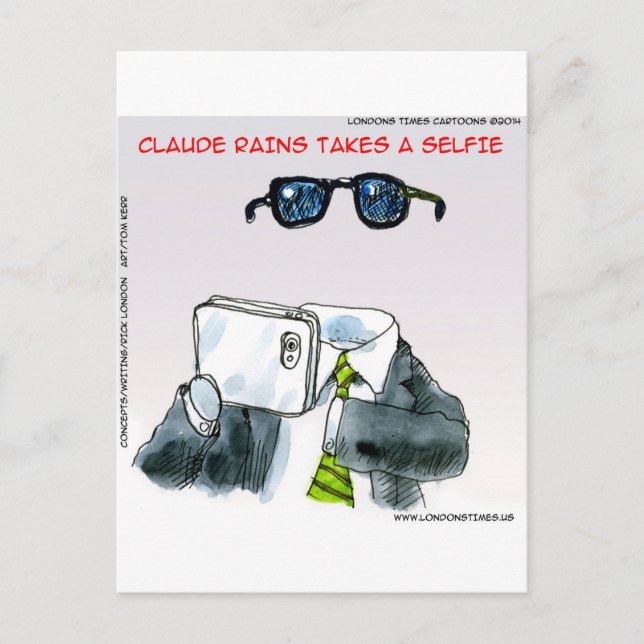 Postal Selfie Invisible Divertido (Anverso)