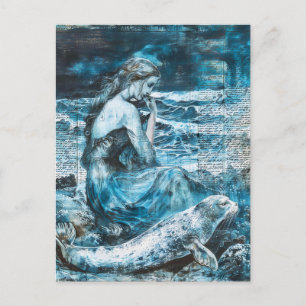 Postal Selkie Foca Celta Camaleónica
