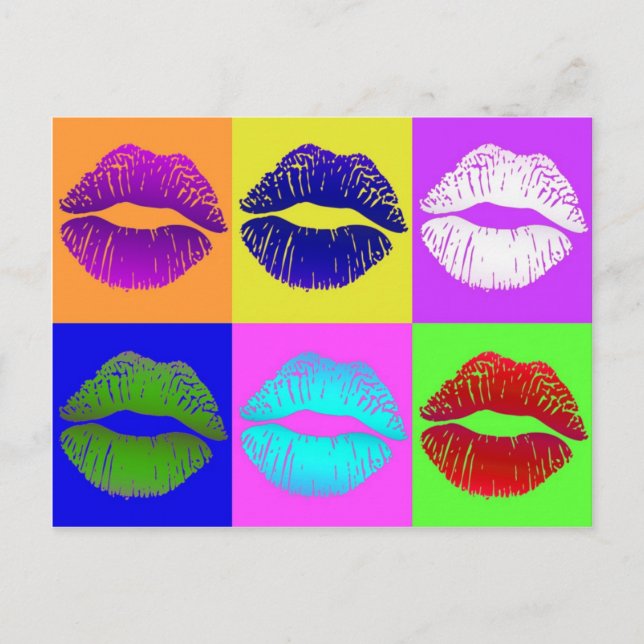 Postal Sellado Con Un Beso (Anverso)