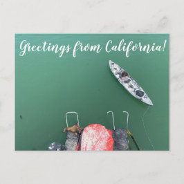 Postal Sellado con un beso: ¡Saludos desde California!