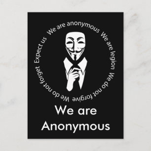 Postal Sello de Anonymous