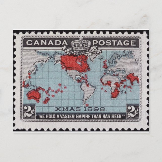 Postal Sello de Canadá década de 1890 (Anverso)