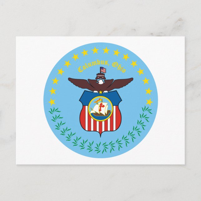 Postal Sello de Colón, Ohio (Anverso)