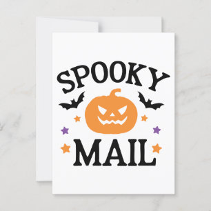 Postal Sello de correo de Halloween para correo de Cute S