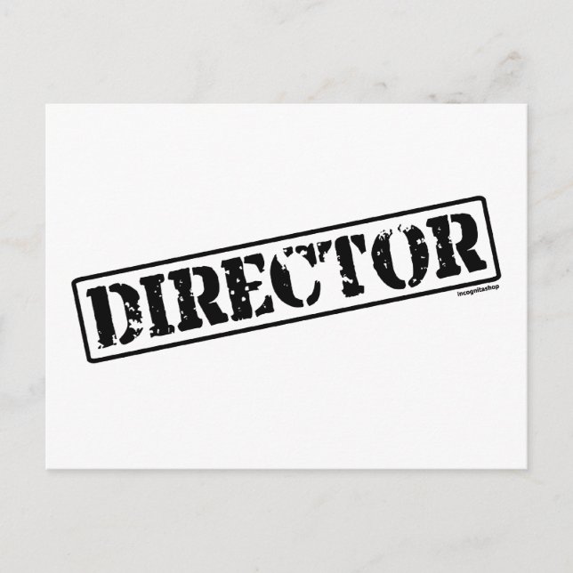 Postal Sello de director (Anverso)