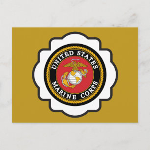 Postal Sello de emblema USMC