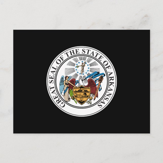 Postal Sello de Estado de Arkansas (Anverso)