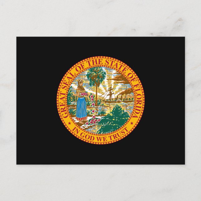 Postal Sello de estado de Florida (Anverso)