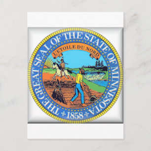 Postal Sello de estado de Minnesota