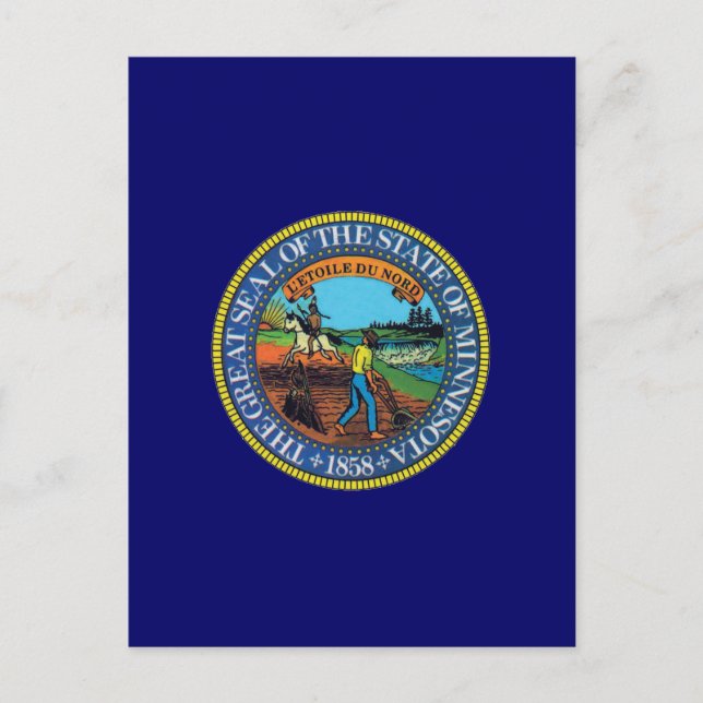 Postal Sello de estado de Minnesota (Anverso)