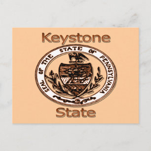 Postal Sello de Estado Keystone de Pennsylvania