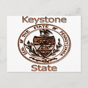 Postal Sello de Estado Keystone de Pennsylvania