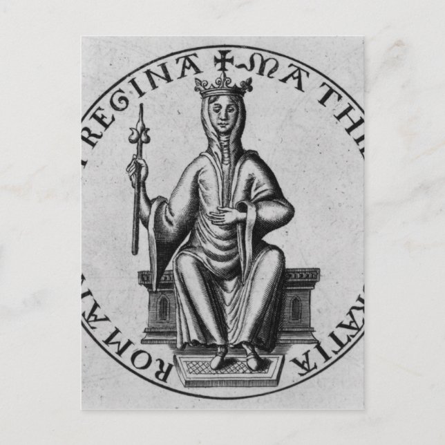 Postal Sello de la emperatriz Matilda (Anverso)