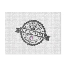 Sello de Orgullo Demisexual Certificado de Aprobac