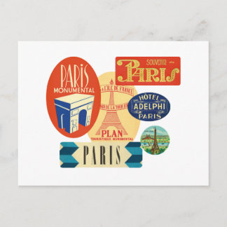 Postal Sello de París