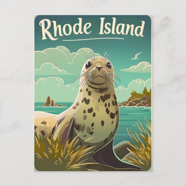 Postal Sello de Rhode Island (Anverso)