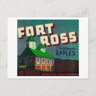 Postal Sello de velocidad de Apple de Fort Ross Sebastopo