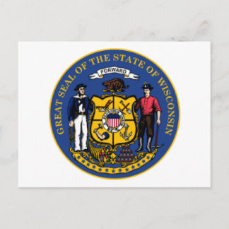 Postal Sello de Wisconsin