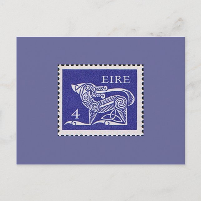 Postal Sello decimal de Postage de Irlanda 1971 (Anverso)