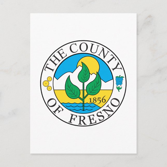 Postal Sello del condado de Fresno (Anverso)