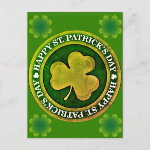 Postal Sello del Día de San Patricio