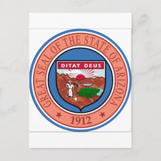 Postal Sello del estado de Arizona