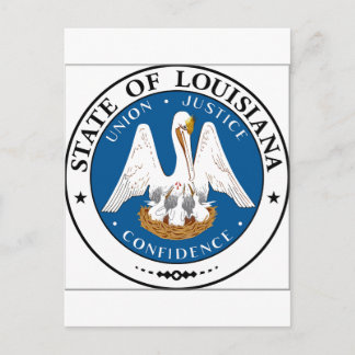 Postal Sello del estado de Louisiana