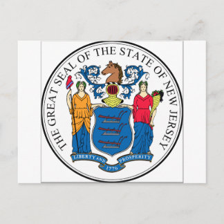 Postal Sello del estado de Nueva Jersey