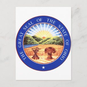 Postal Sello del Estado de Ohio