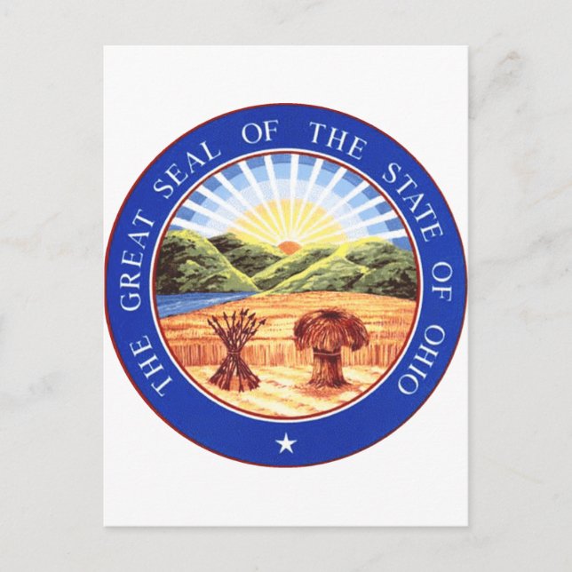 Postal Sello del Estado de Ohio (Anverso)