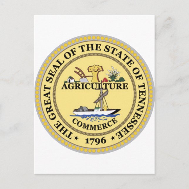 Postal Sello del estado de Tennessee (Anverso)