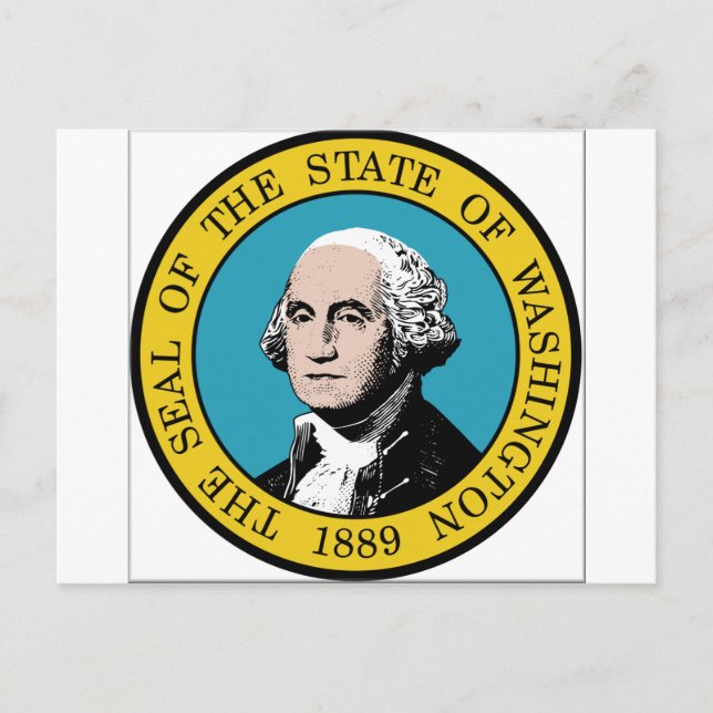 Postal Sello del estado de Washington (Anverso)