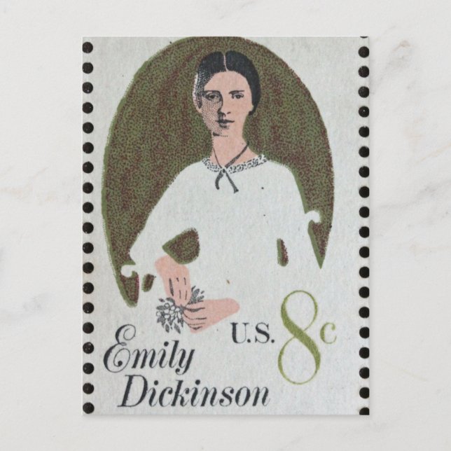 Postal Sello Emily Dickinson (Anverso)