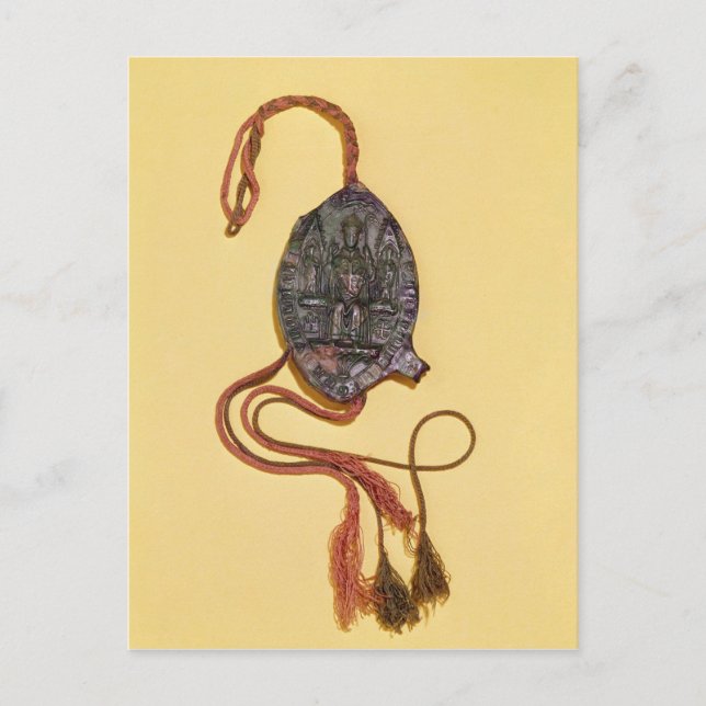 Postal Sello episcopal de Anthony Beck (Anverso)