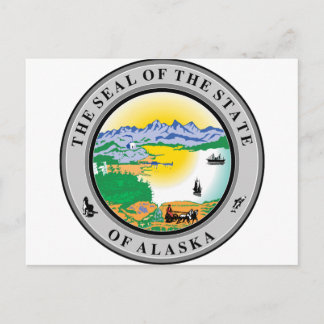 Postal Sello estatal de Alaska