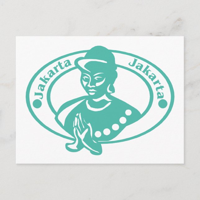 Postal Sello Jakarta (Anverso)