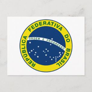 Postal Sello nacional de Brasil